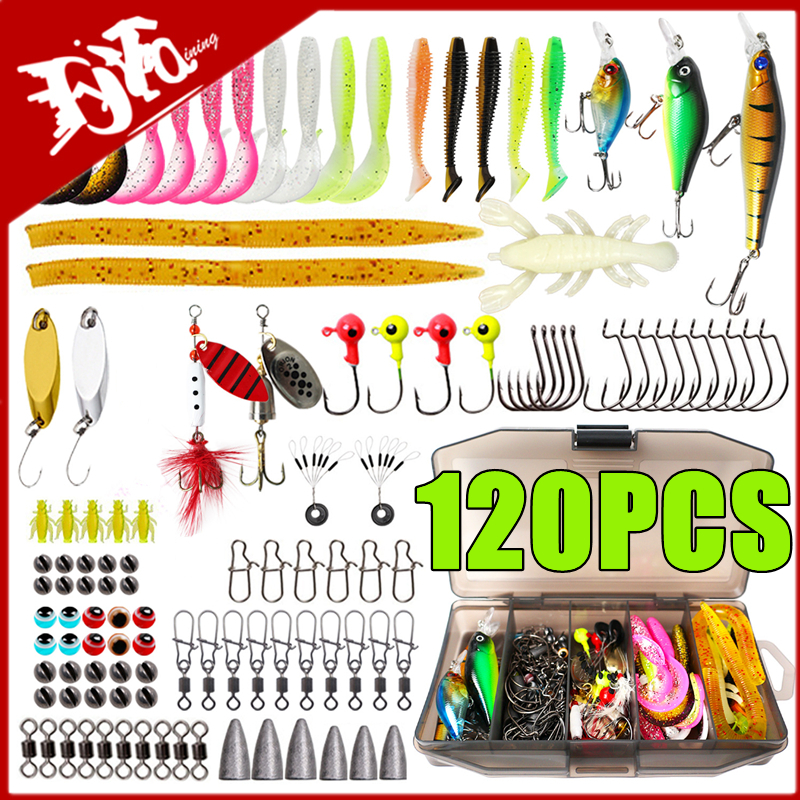 Fishing Lure Swimbait - New 120PCS Fishing Lure Set Soft