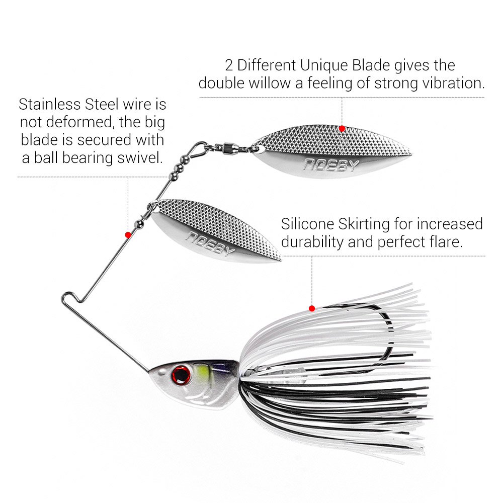 Noeby Spinnerbait 10.5g 14g 21 - Fishing Lure Swimbait ulasan dan harga