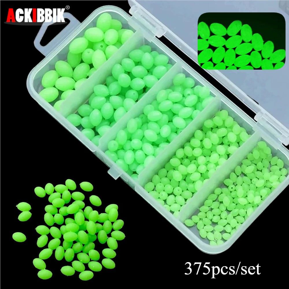 Ackibbik 375pcs/box Luminous F - Fishing Lure Soft Plastic ulasan dan harga