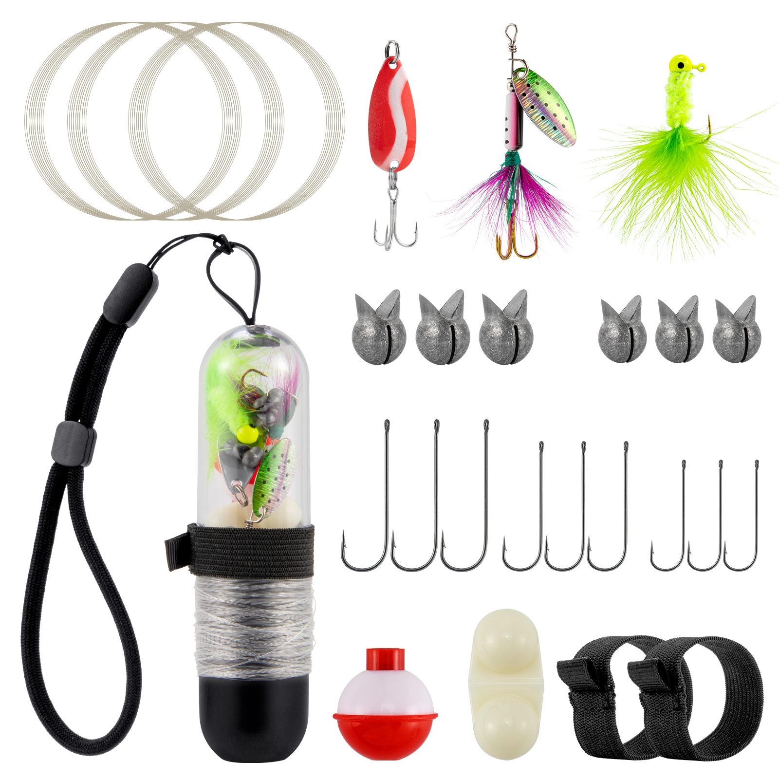 25pcs Survival Fishing Kit Poc - Fishing Lure Spinner ulasan dan harga