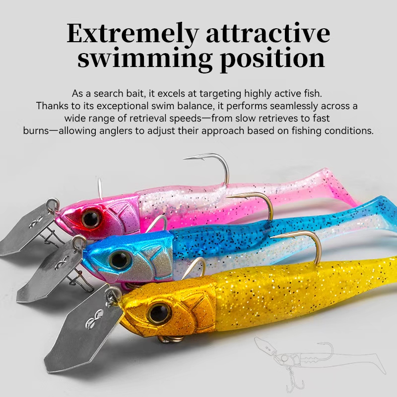 TSURINOYA FLUTTER 110mm 32g Lo - Fishing Lure Blade Bait ulasan dan harga