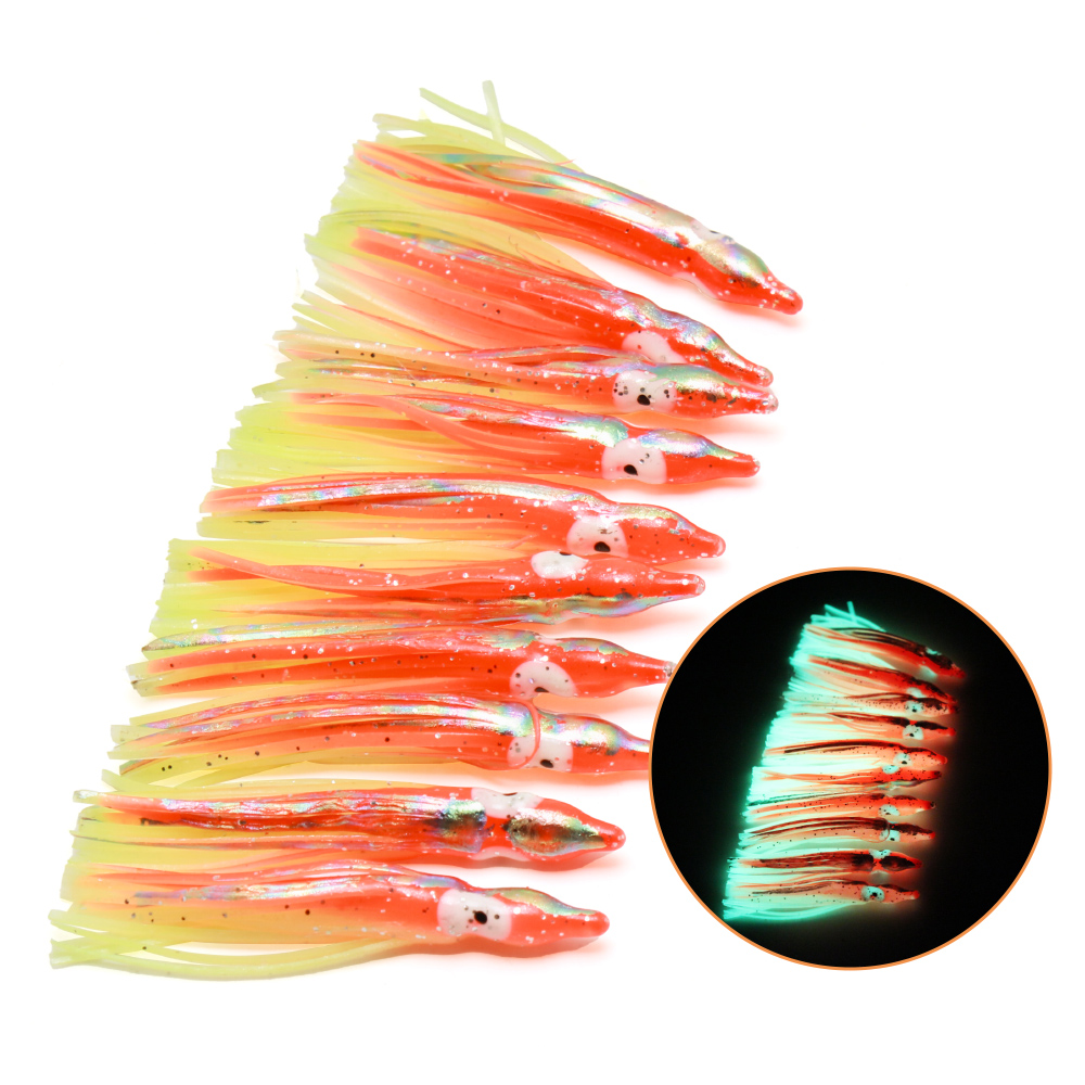 10 pcs soft light octopus squi - Fishing Lure Buzzbait ulasan dan harga
