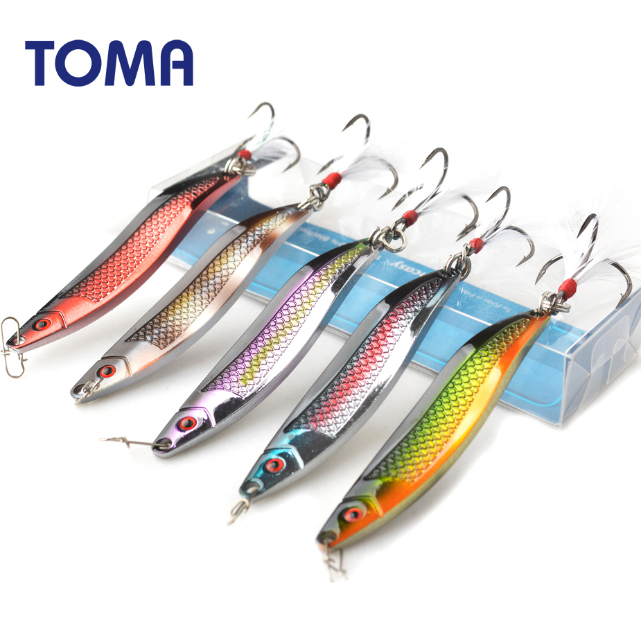 TOMA Metal Zinc Spoon Fishing  - Fishing Lure Crankbait ulasan dan harga