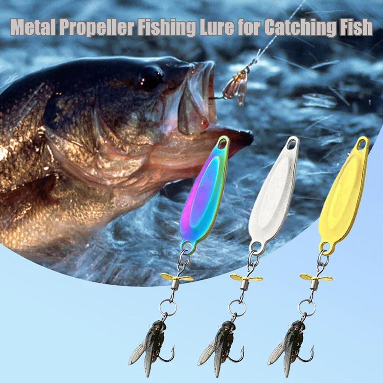 3 Pack Metal Spinner Baits 3D  - Fishing Lure Blade Bait ulasan dan harga