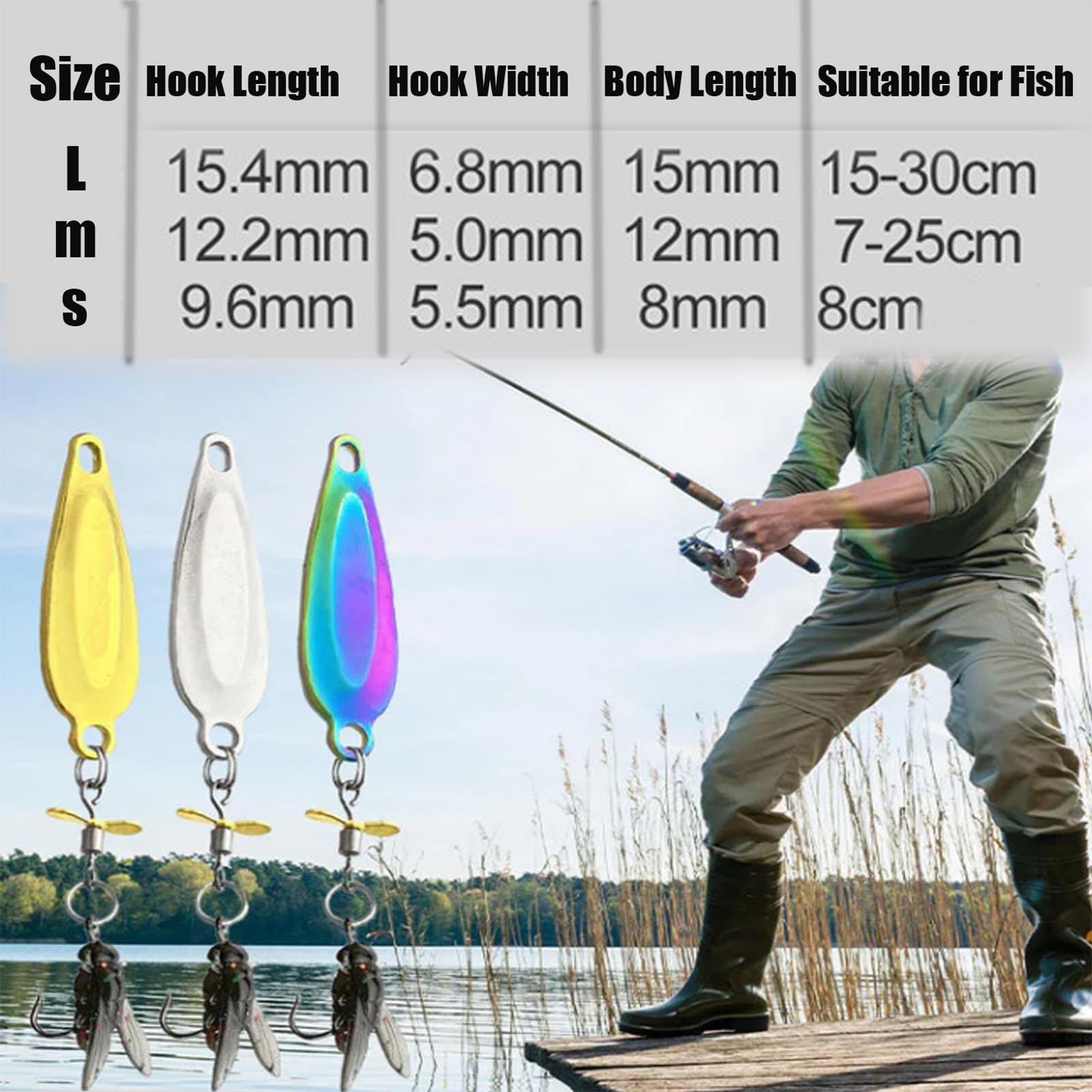 3 Pack Metal Spinner Baits 3D  - Fishing Lure Blade Bait ulasan dan harga