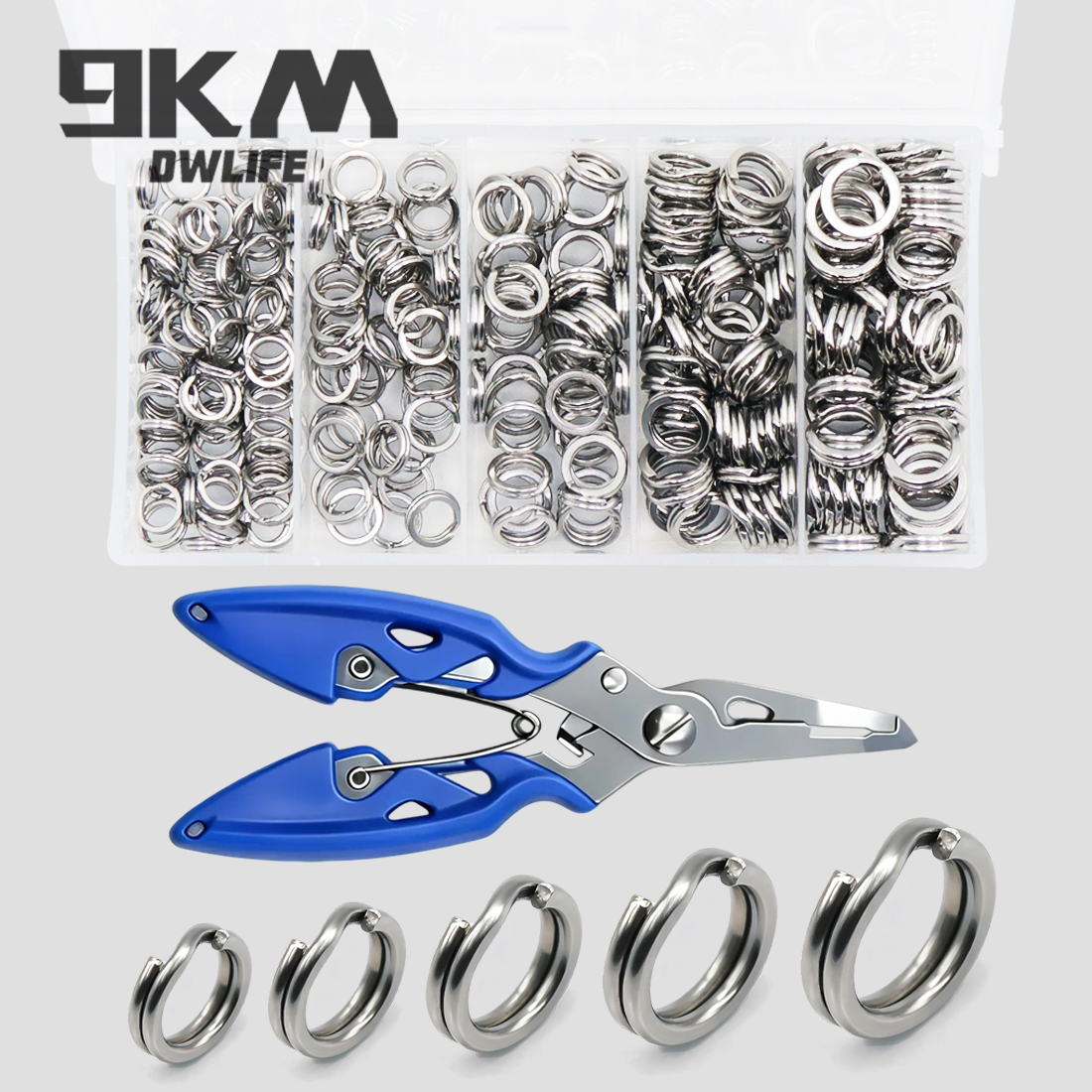 9KM 260-280pcs Fishing Split R - Fishing Lure Kit ulasan dan harga