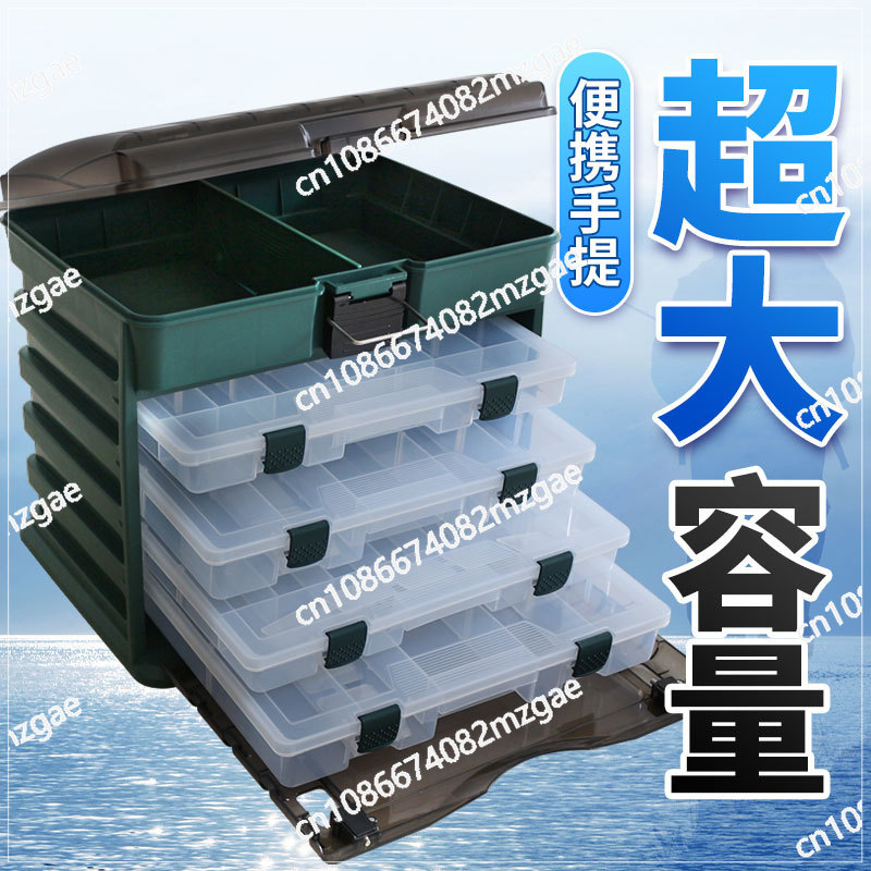 Medium 4-layer portable lure b - Fishing Lure Box ulasan dan harga