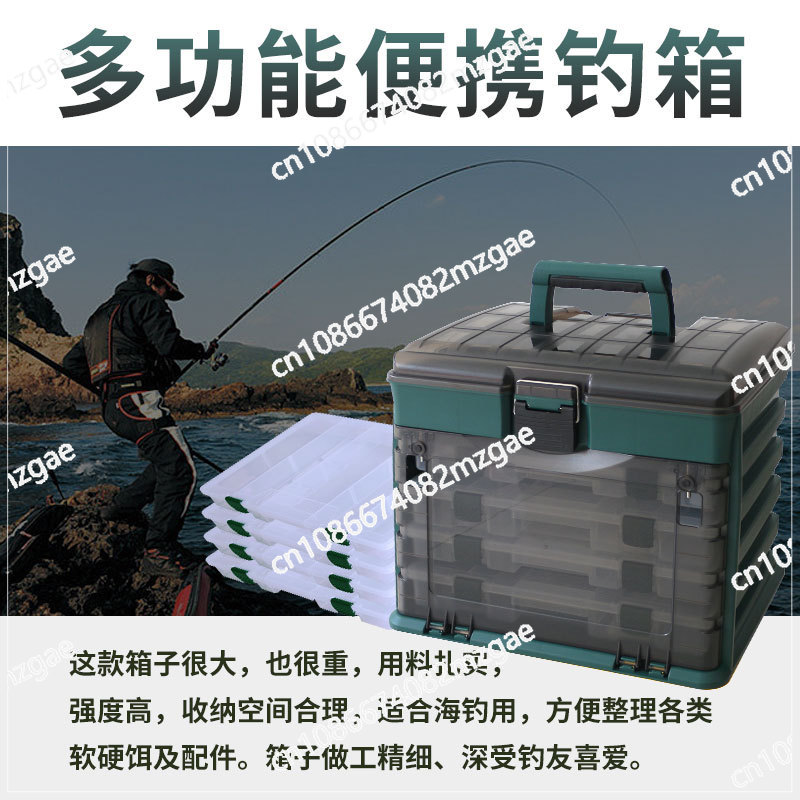 Medium 4-layer portable lure b - Fishing Lure Box ulasan dan harga