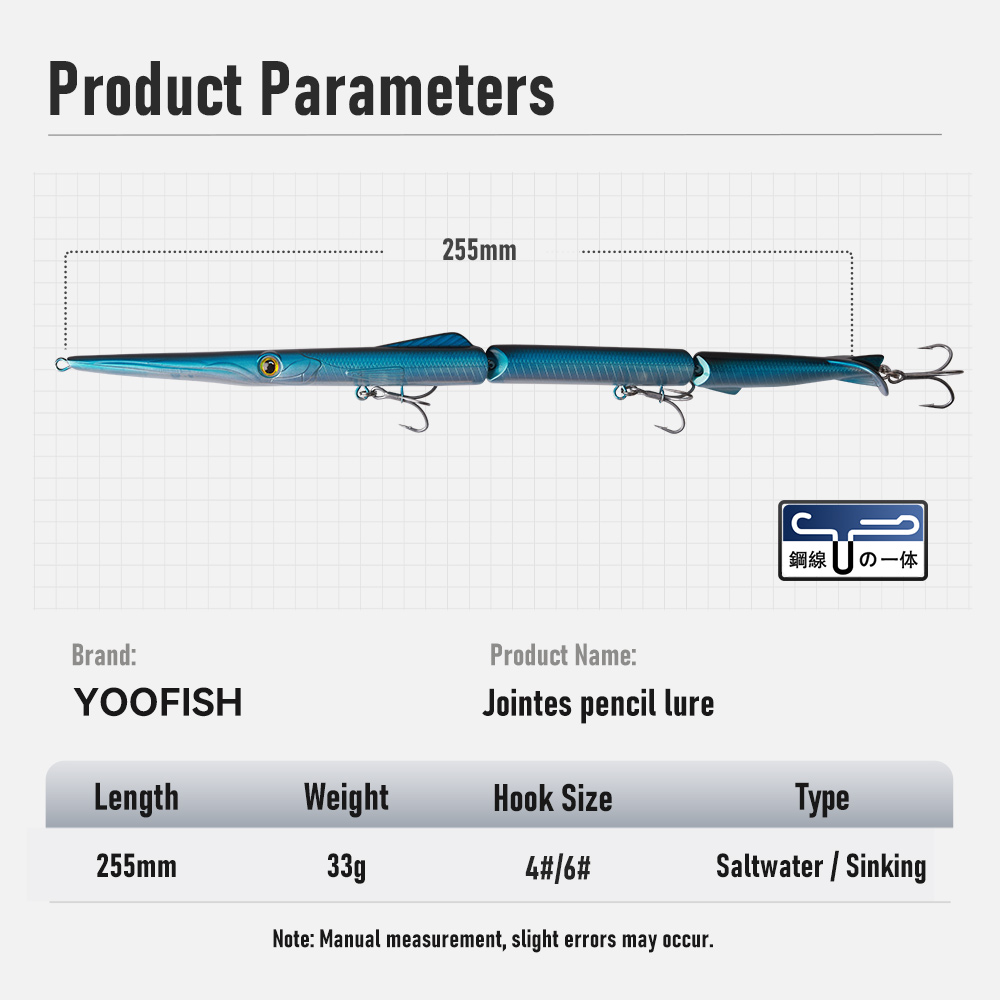 YOOFISH Jointed Pencil Bait 3  - Fishing Lure Popper ulasan dan harga