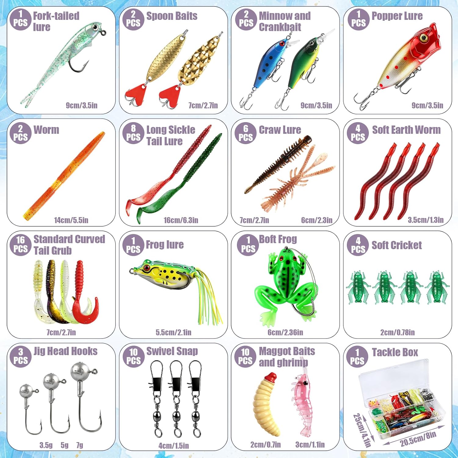71Pcs Fishing Lures Kit with T - Fishing Lure Crankbait ulasan dan harga