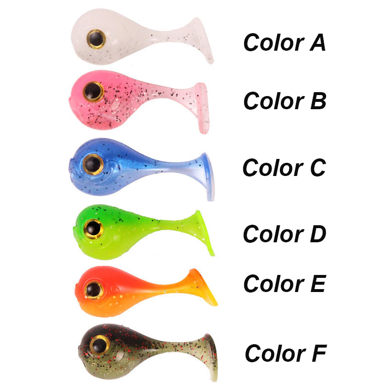 YUCONG 6PCS Jighead Soft Baits - Fishing Lure Swimbait ulasan dan harga