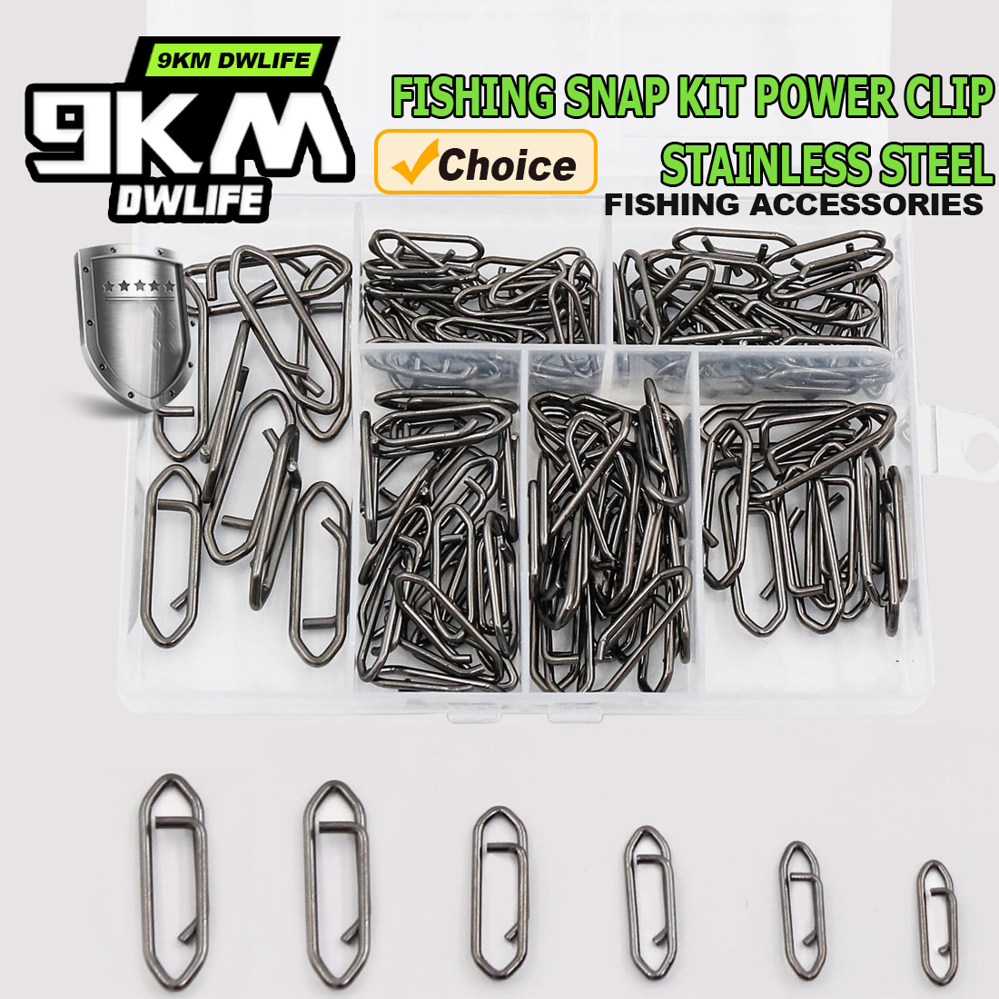 9KM Fishing Snap Kit 110pcs Po - Fishing Lure Kit ulasan dan harga