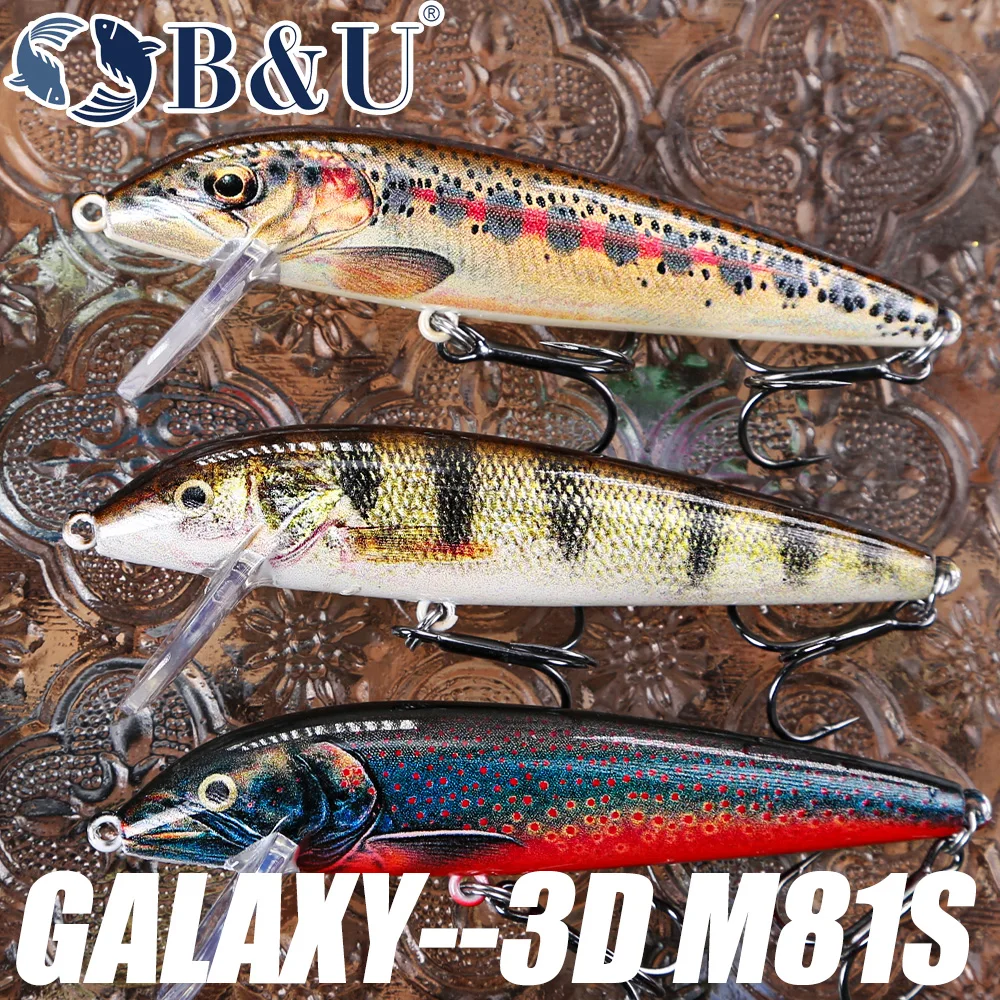 B&U 80mm Sinking Minnow Wobbli - Fishing Lure Swimbait ulasan dan harga