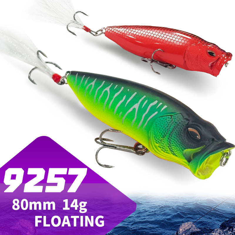 Popper Lure Topwater Bait 80mm - Fishing Lure Popper ulasan dan harga
