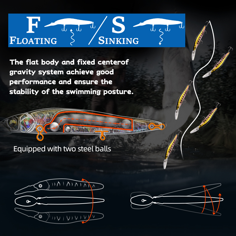 MEREDITH Minnow Wobbler Fishin - Fishing Lure Jerkbait ulasan dan harga