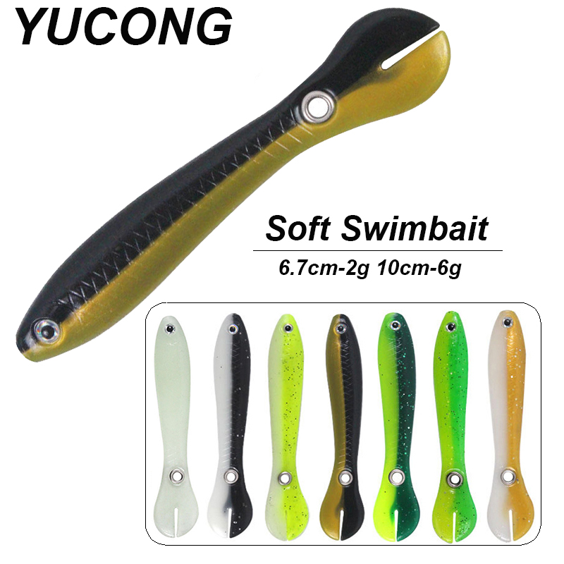 YUCONG 3/5PCS Soft Fishing Bai - Fishing Lure Swimbait ulasan dan harga