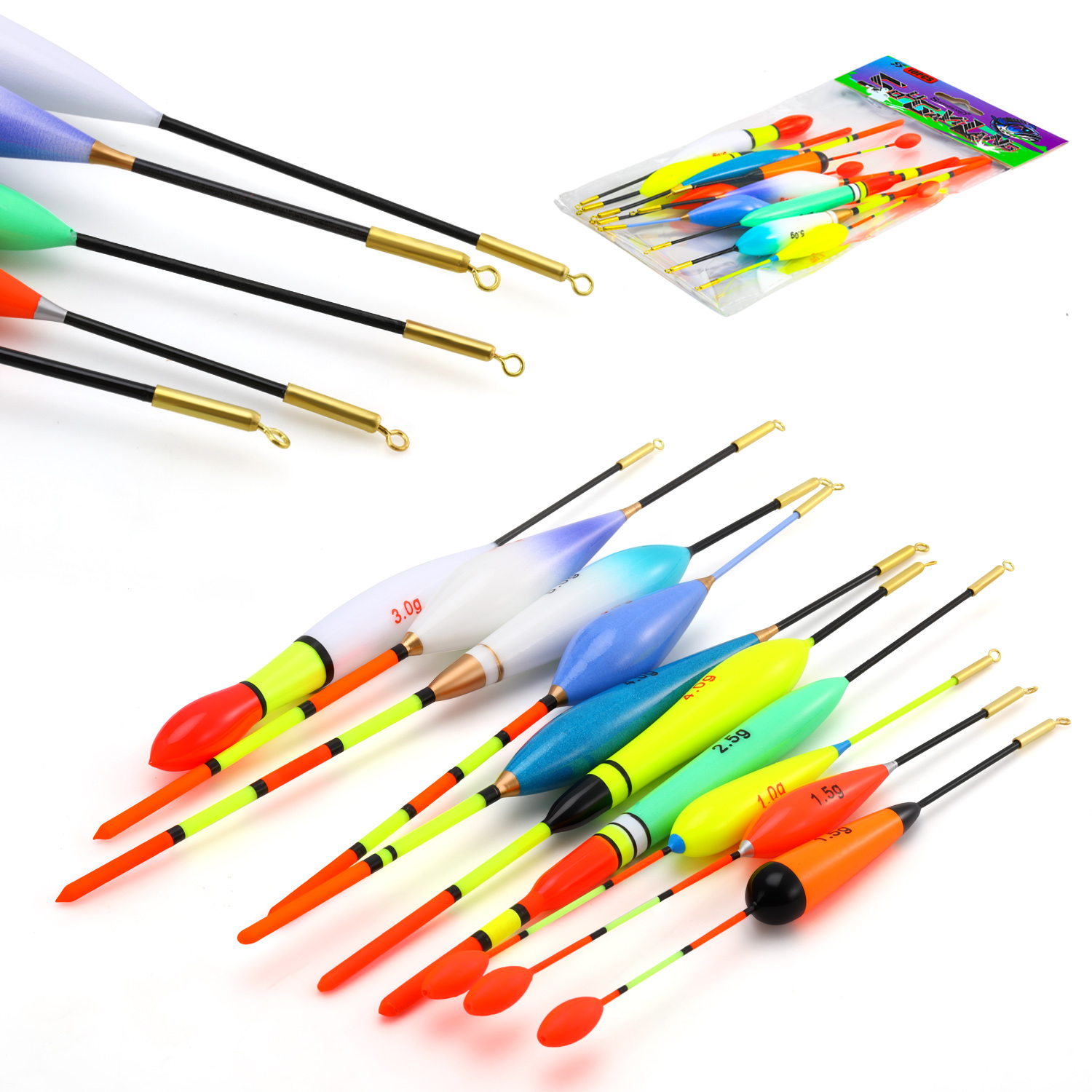 EVA Fishing Float Set 10pc 1.5 - Fishing Lure Topwater ulasan dan harga